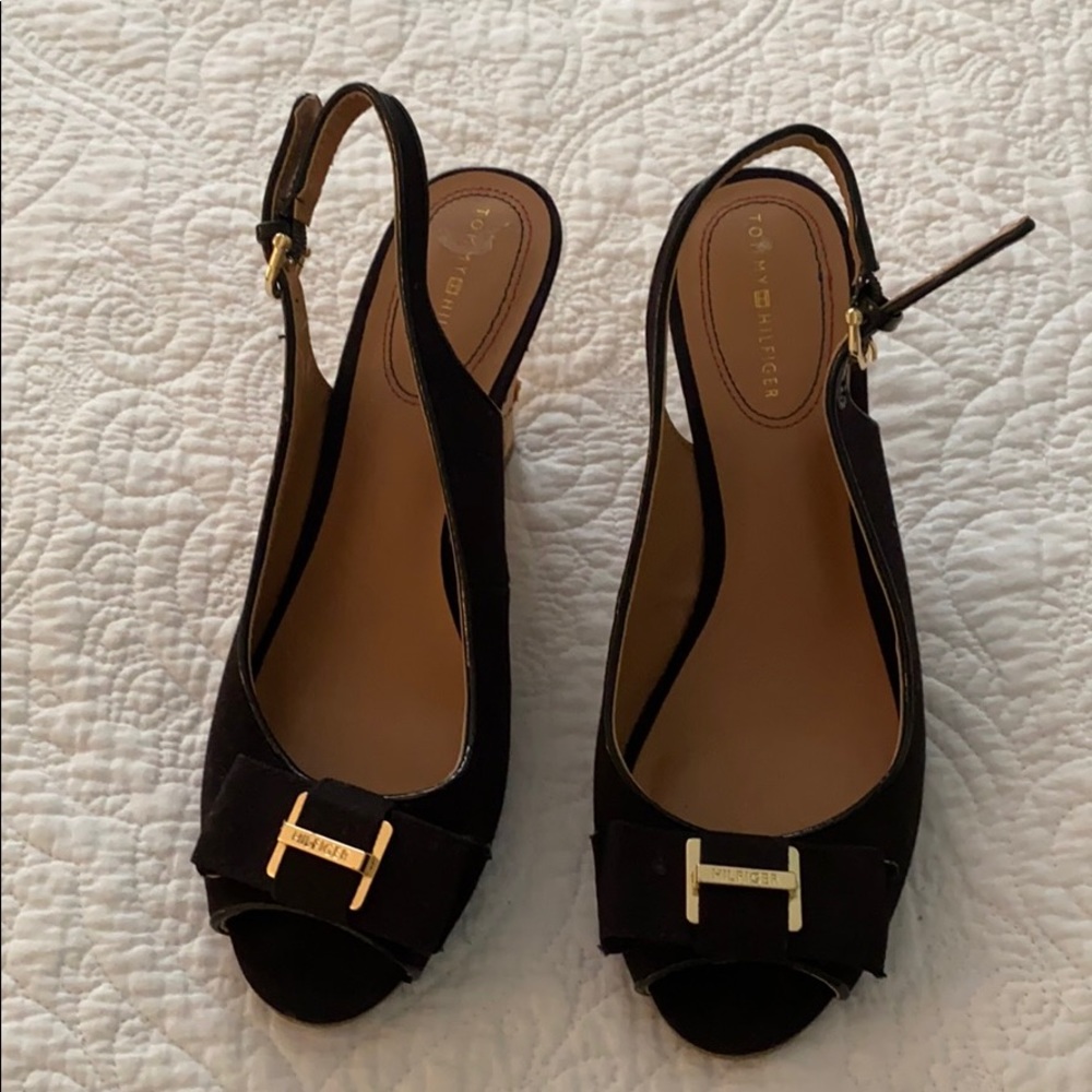 Tommy Hilfiger Peep Toe Wedges